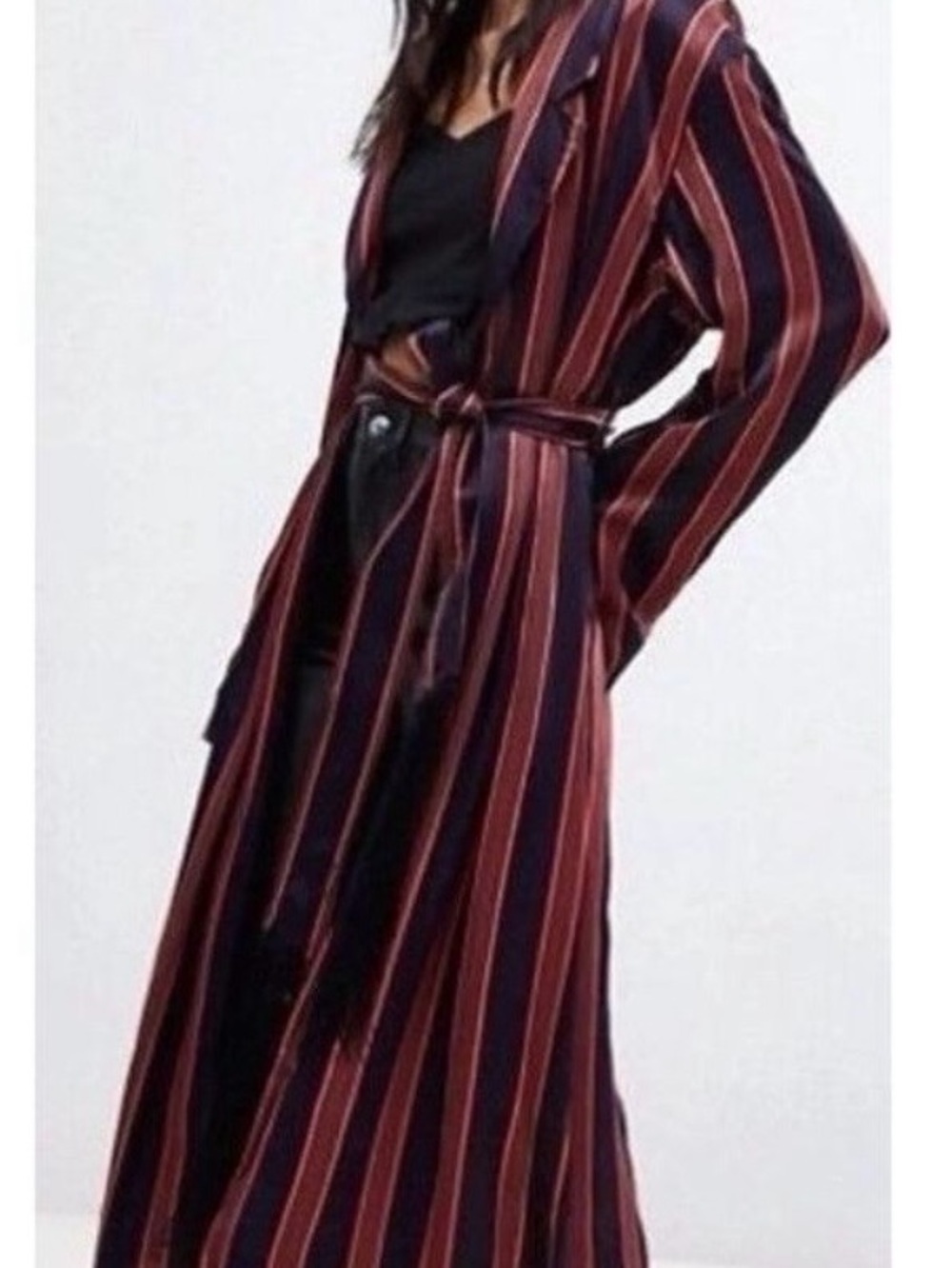 Free People Atrium Striped Embroidered Hummingbird Duster - Picture 3 of 12